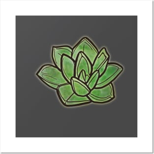 Minimalist succulent Posters and Art